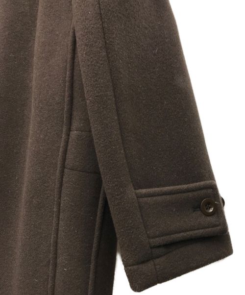 leno（リノ）LENO (リノ) ウール カシミヤ ロング ダッフル コート ブラウンの古着・服飾アイテム