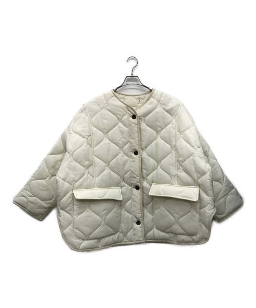 The Frankie shop（フランキーショップ）The Frankie shop (ザ フランキー) Teddy Quilted Jacket ホワイト サイズ:MEDIUMの古着・服飾アイテム