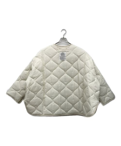 The Frankie shop（フランキーショップ）The Frankie shop (ザ フランキー) Teddy Quilted Jacket ホワイト サイズ:MEDIUMの古着・服飾アイテム