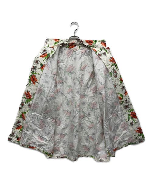 TOWN CRAFT（タウンクラフト）TOWN CRAFT (タウンクラフト) PRINTED BEACH SHIRT ホワイト サイズ:L 40-42の古着・服飾アイテム