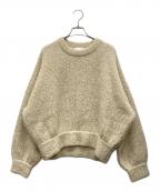 CLANEクラネ）の古着「ミックスツイードニット」｜ベージュ