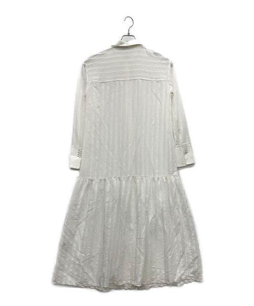 TODAYFUL（トゥデイフル）TODAYFUL (トゥデイフル) Sheerstripe Shirts Dress ホワイト サイズ:36の古着・服飾アイテム