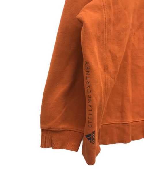adidas（アディダス）adidas (アディダス) STELLA McCARTNEY (ステラマッカートニー) ロゴスウェット オレンジ サイズ:Ｌの古着・服飾アイテム