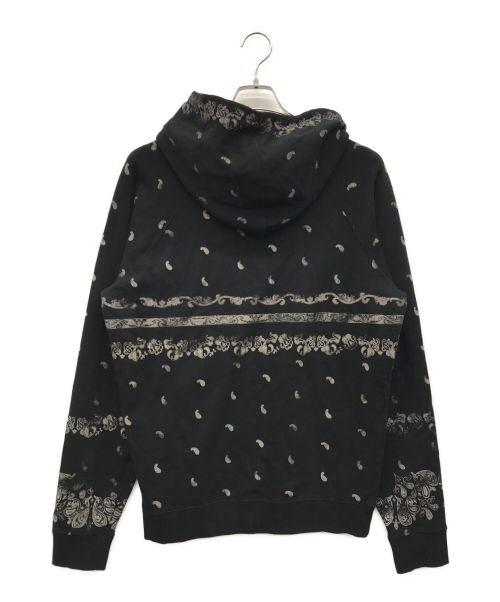 Saint Laurent Paris（サンローランパリ）Saint Laurent Paris (サンローランパリ) ペイズリー柄パーカー ブラック サイズ:XL 180/104Aの古着・服飾アイテム