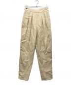 theoryセオリー）の古着「Pure Linen Sz Pleat Pants」｜アイボリー