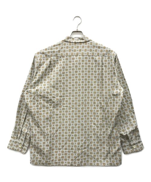 TOWN CRAFT（タウンクラフト）TOWN CRAFT (タウンクラフト) 50S PRINTED OPEN SHIRTS CORDUROY グレー サイズ:42-44　Large 未使用品の古着・服飾アイテム