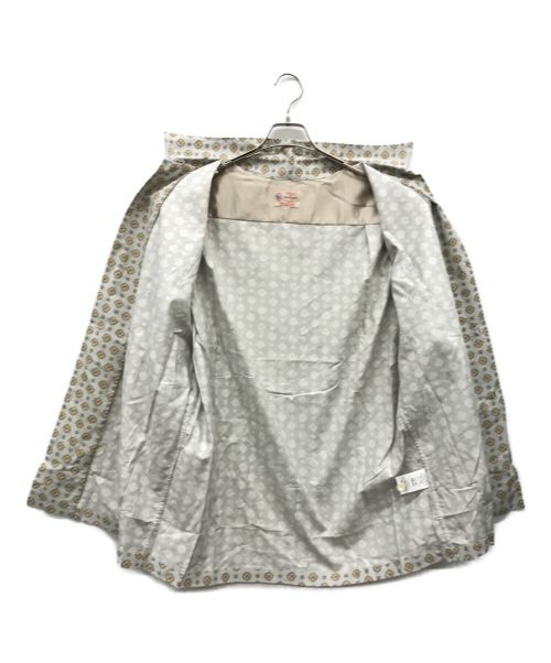 TOWN CRAFT（タウンクラフト）TOWN CRAFT (タウンクラフト) 50S PRINTED OPEN SHIRTS CORDUROY グレー サイズ:42-44　Large 未使用品の古着・服飾アイテム