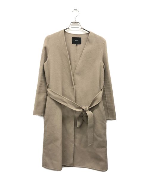 allureville（アルアバイル）allureville (アルアバイル) ノーカラーコート ベージュ サイズ:2の古着・服飾アイテム