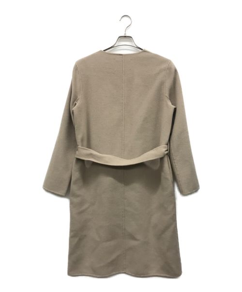 allureville（アルアバイル）allureville (アルアバイル) ノーカラーコート ベージュ サイズ:2の古着・服飾アイテム