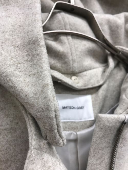 MAYSON GREY（メイソングレイ）MAYSON GREY (メイソングレイ) ウールライクフードコート ベージュ サイズ:2の古着・服飾アイテム