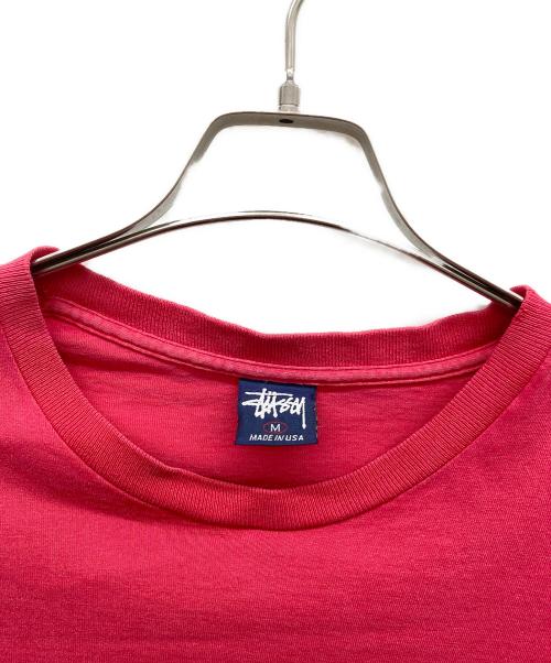 stussy（ステューシー）stussy (ステューシー) 長袖カットソー レッド サイズ:Mの古着・服飾アイテム