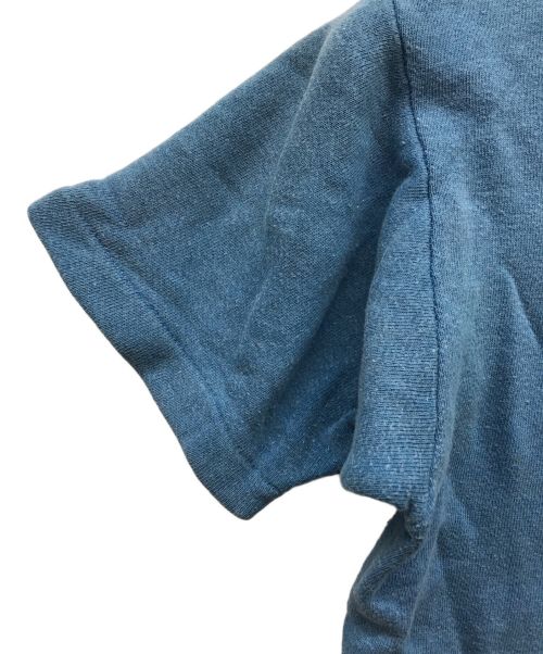 USED（ユーズド）USED (ユーズド) ハーフジップ半袖スウェット ブルー サイズ:不明の古着・服飾アイテム