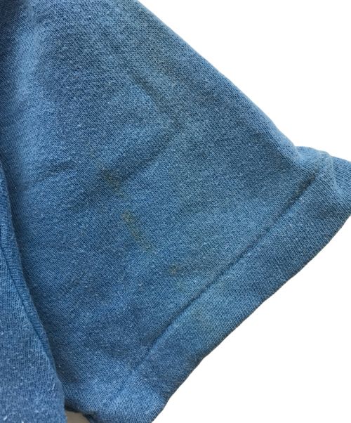 USED（ユーズド）USED (ユーズド) ハーフジップ半袖スウェット ブルー サイズ:不明の古着・服飾アイテム