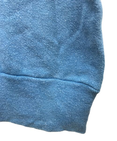 USED（ユーズド）USED (ユーズド) ハーフジップ半袖スウェット ブルー サイズ:不明の古着・服飾アイテム