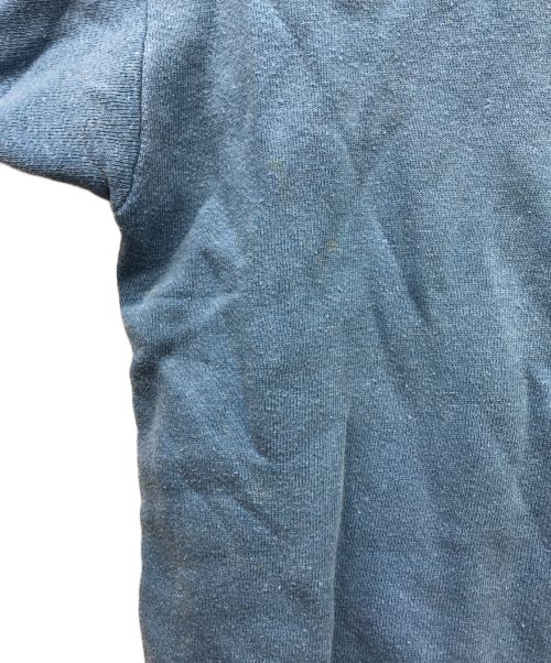 USED（ユーズド）USED (ユーズド) ハーフジップ半袖スウェット ブルー サイズ:不明の古着・服飾アイテム