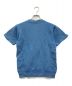 USED (ユーズド) ハーフジップ半袖スウェット ブルー サイズ:不明：7000円