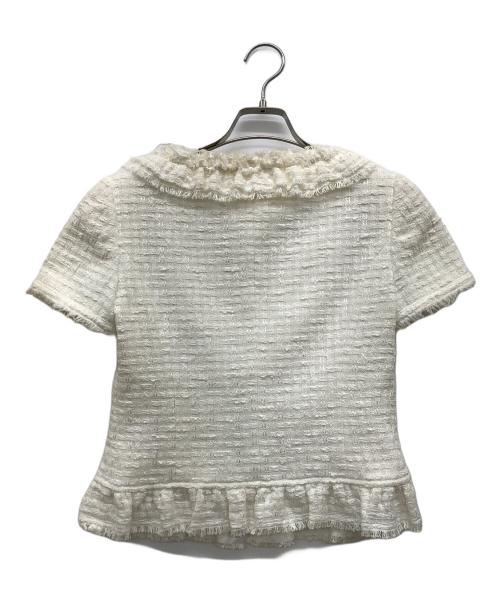 Rene（ルネ）Rene (ルネ) ツイードジャケット ホワイト サイズ:36の古着・服飾アイテム