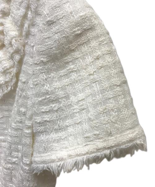 Rene（ルネ）Rene (ルネ) ツイードジャケット ホワイト サイズ:36の古着・服飾アイテム