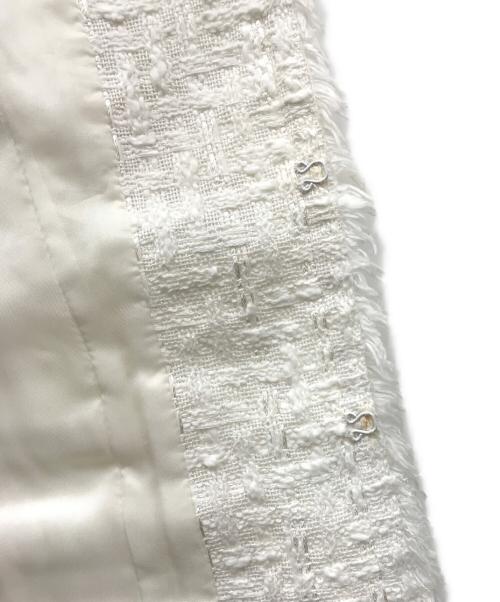 Rene（ルネ）Rene (ルネ) ツイードジャケット ホワイト サイズ:36の古着・服飾アイテム