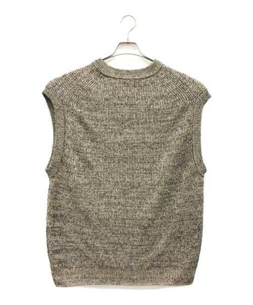 UNFIL（アンフィル）unfil (アンフィル) organic hemp ribbed-knit vest ベージュ サイズ:4の古着・服飾アイテム