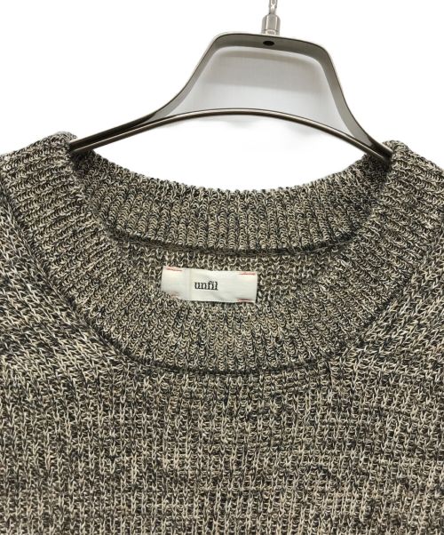 UNFIL（アンフィル）unfil (アンフィル) organic hemp ribbed-knit vest ベージュ サイズ:4の古着・服飾アイテム
