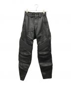 VANSONバンソン）の古着「バイカーパンツ」｜ブラック