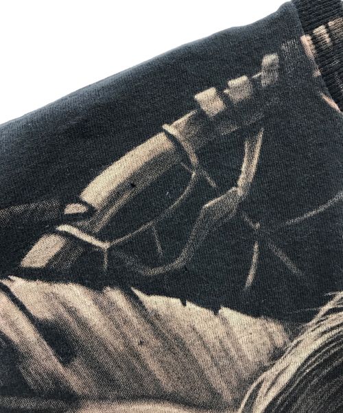 LIQUID BLUE（リキッドブルー）LIQUID BLUE (リキッドブルー) プリントTシャツ ブラック サイズ:Lの古着・服飾アイテム