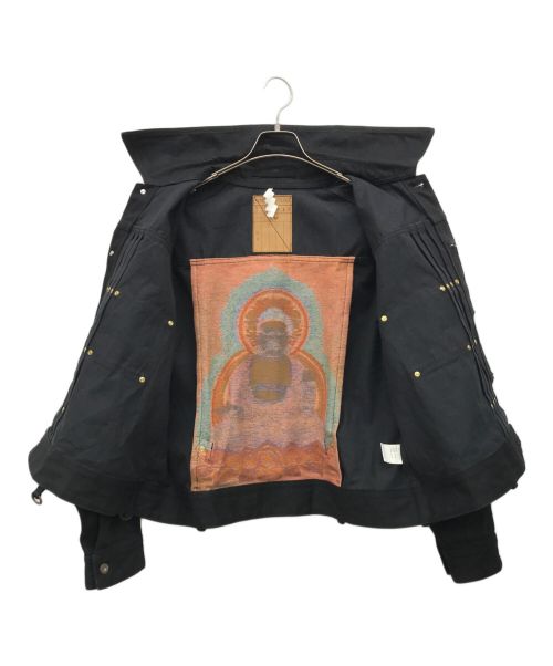 SOSHIOTSUKI（ソウシ オオツキ）SOSHIOTSUKI (ソウシ オオツキ) BDH Denim Jacket ブラック サイズ:46の古着・服飾アイテム