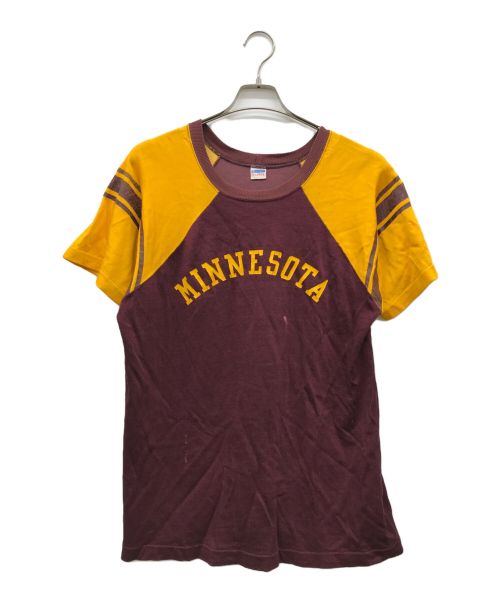 Champion（チャンピオン）Champion (チャンピオン) ラグランTシャツ ブラウン サイズ:XLARGEの古着・服飾アイテム