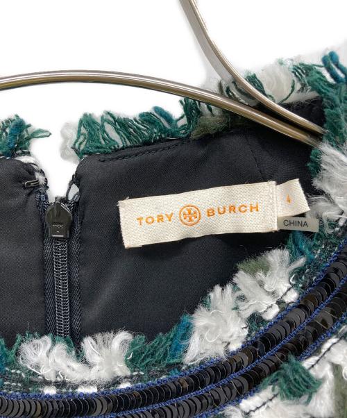 TORY BURCH（トリーバーチ）TORY BURCH (トリーバーチ) ノースリーブワンピース グリーン サイズ:4の古着・服飾アイテム