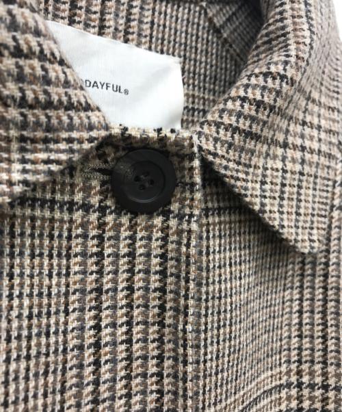 TODAYFUL（トゥデイフル）TODAYFUL (トゥデイフル) Soutiencollar Check Coat ブラウン サイズ:38の古着・服飾アイテム