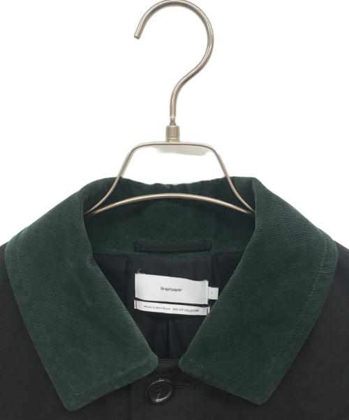 Graphpaper（グラフペーパー）Graphpaper (グラフペーパー) Hard Gabardine Soutien Collar Coat ブラック サイズ:1の古着・服飾アイテム