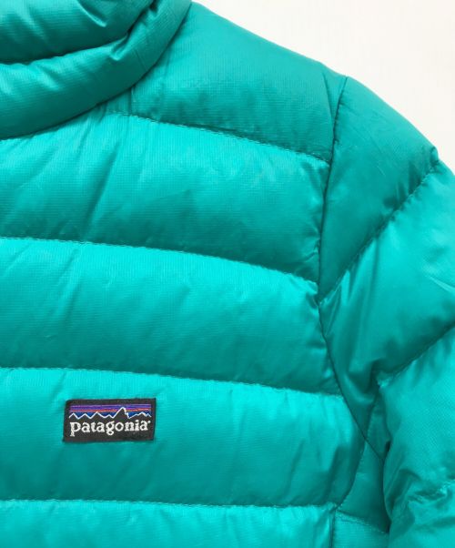 Patagonia（パタゴニア）Patagonia (パタゴニア) ダウンジャケット グリーン サイズ:GIRL'S XXL(16-18)の古着・服飾アイテム
