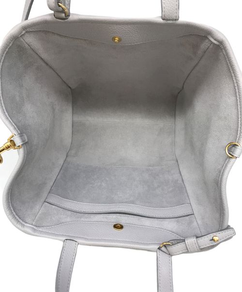 CELINE（セリーヌ）CELINE (セリーヌ) 2WAYレザーショルダーバッグ グレーの古着・服飾アイテム