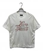 DELUXE×TATTOO STUDIO YAMADAデラックス×タトゥースタジオヤマダ）の古着「プリントTシャツ」｜ホワイト