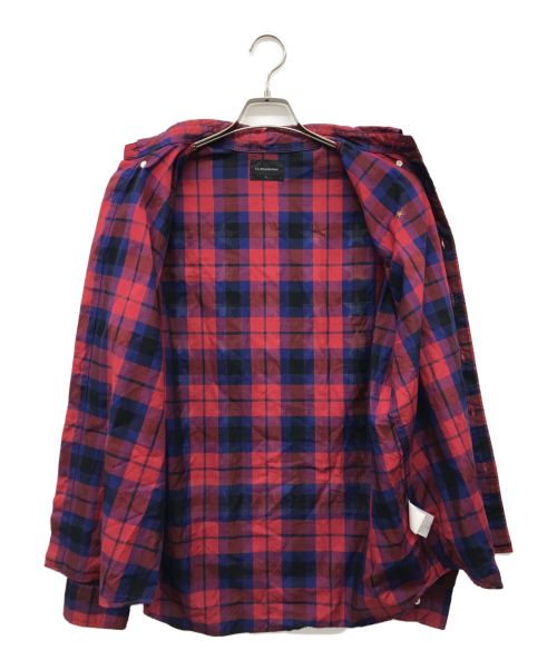 F.C.R.B.（エフシーレアルブリストル）F.C.R.B. (エフシーアールビー) チェックシャツ レッド サイズ:Lの古着・服飾アイテム