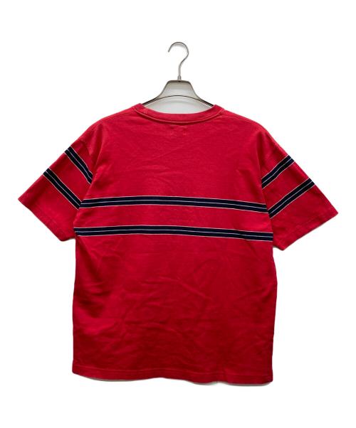 stussy（ステューシー）stussy (ステューシー) ボーダーTシャツ レッド サイズ:Mの古着・服飾アイテム