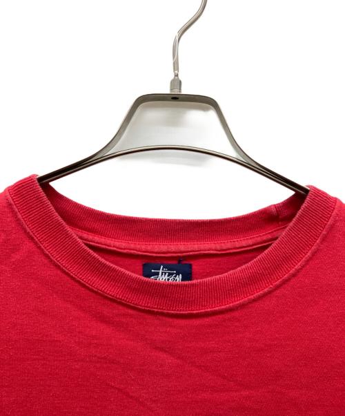 stussy（ステューシー）stussy (ステューシー) ボーダーTシャツ レッド サイズ:Mの古着・服飾アイテム