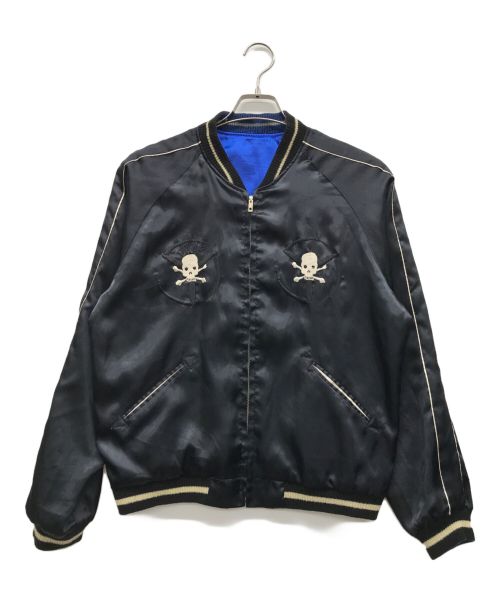 BEAMS（ビームス）BEAMS (ビームス) スカジャン ブラック×ブルー サイズ:Mの古着・服飾アイテム