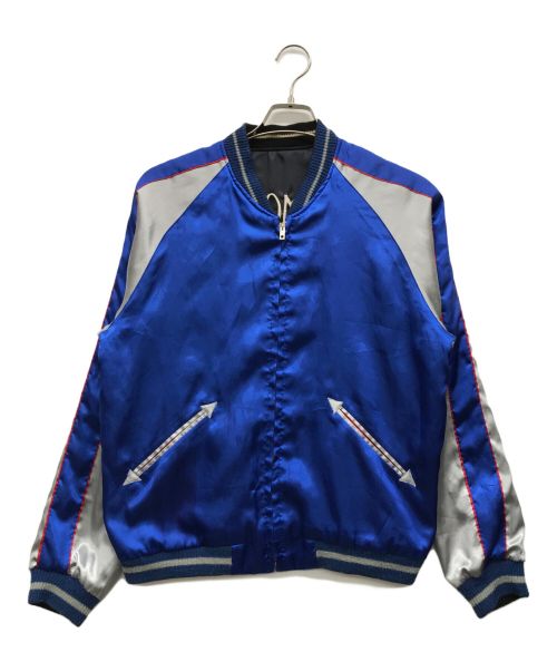 BEAMS（ビームス）BEAMS (ビームス) スカジャン ブラック×ブルー サイズ:Mの古着・服飾アイテム