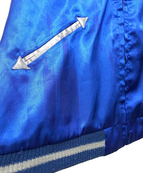 BEAMS（ビームス）BEAMS (ビームス) スカジャン ブラック×ブルー サイズ:Mの古着・服飾アイテム