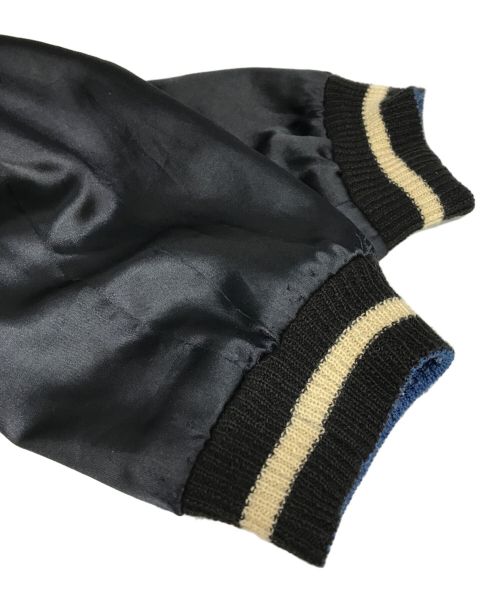 BEAMS（ビームス）BEAMS (ビームス) スカジャン ブラック×ブルー サイズ:Mの古着・服飾アイテム