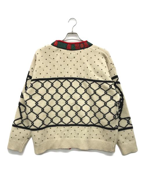 WHIMSY（ウィムジー）WHIMSY (ウィムジー) ニットカーディガン ベージュ サイズ:Lの古着・服飾アイテム