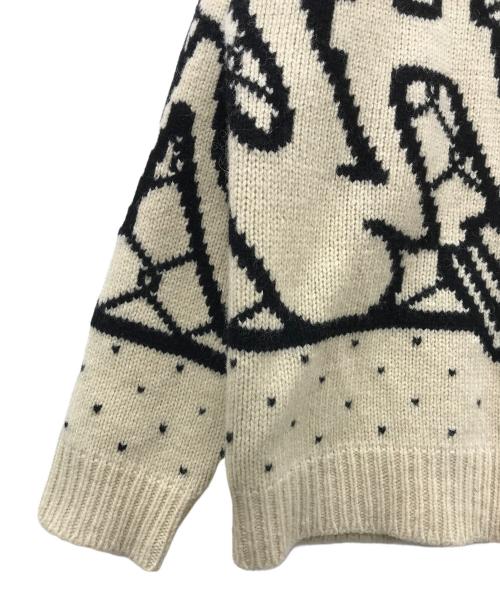 WHIMSY（ウィムジー）WHIMSY (ウィムジー) ニットカーディガン ベージュ サイズ:Lの古着・服飾アイテム