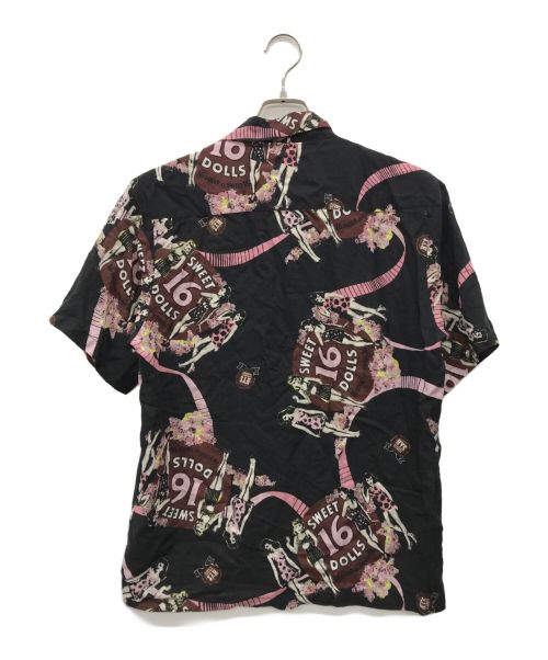 Hysteric Glamour（ヒステリックグラマー）Hysteric Glamour (ヒステリックグラマー) 総柄シャツ ブラック サイズ:Mの古着・服飾アイテム