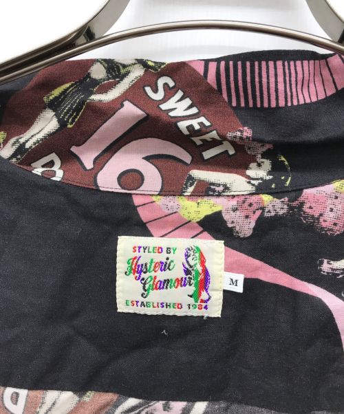 Hysteric Glamour（ヒステリックグラマー）Hysteric Glamour (ヒステリックグラマー) 総柄シャツ ブラック サイズ:Mの古着・服飾アイテム