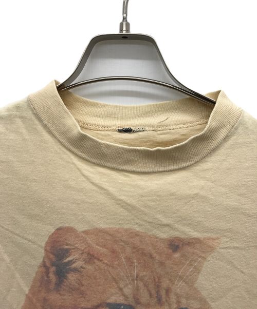 USED（ユーズド）USED (ユーズド) プリントTシャツ ベージュ サイズ:不明の古着・服飾アイテム