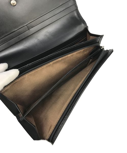 DAKS（ダックス）DAKS (ダックス) HOUSE CHECK WALLET ブラックの古着・服飾アイテム