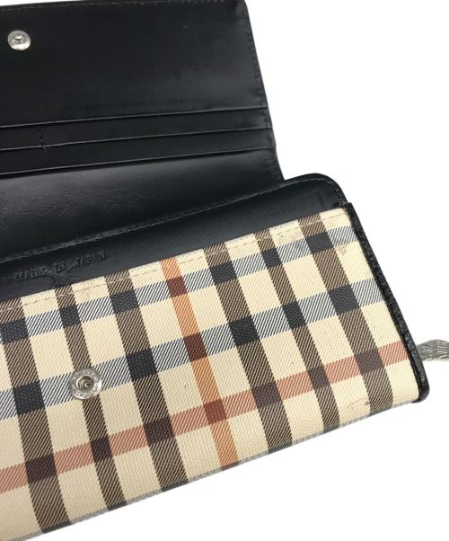 DAKS（ダックス）DAKS (ダックス) HOUSE CHECK WALLET ブラックの古着・服飾アイテム
