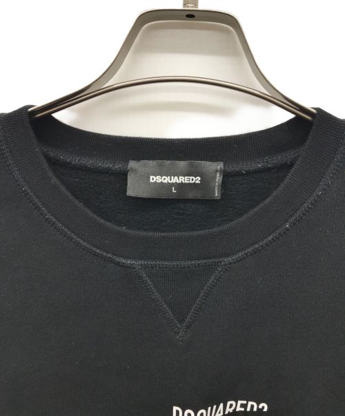 DSQUARED2（ディースクエアード）DSQUARED2 (ディースクエアード) Icon Taped Sweater ブラック サイズ:Lの古着・服飾アイテム